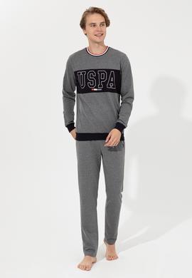 Erkek Antrasit Melanj Pijama Takımı - 50264731002