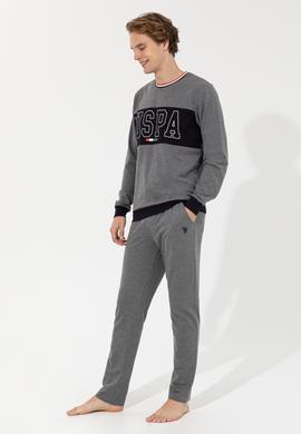 Erkek Antrasit Melanj Pijama Takımı - 50264731002