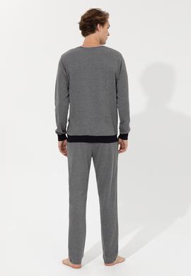 Erkek Antrasit Melanj Pijama Takımı - 50264731002