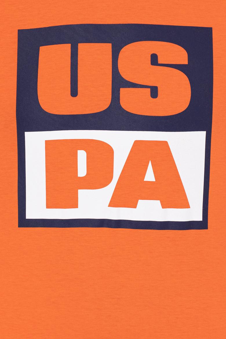 Erkek Turuncu Bisiklet Yaka Tişört - 50246126049