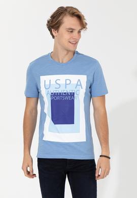 Erkek Koyu Mavi Bisiklet Yaka Tişört - 50249160010