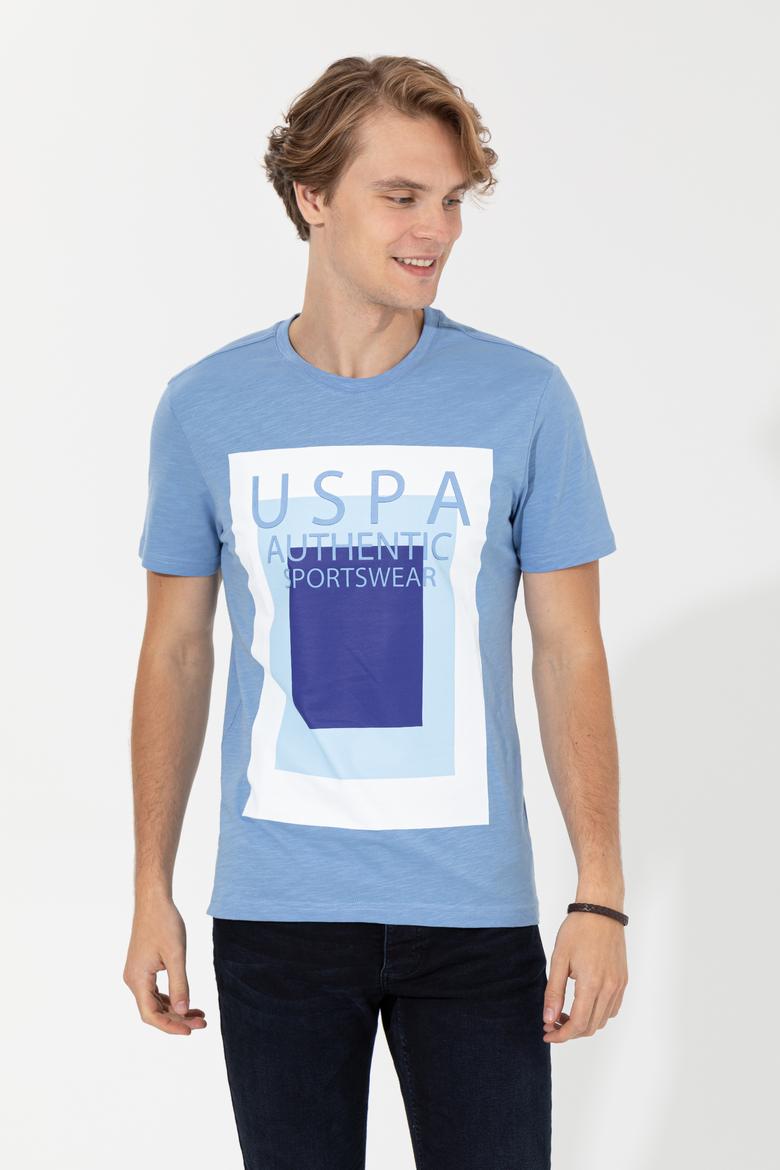 Erkek Koyu Mavi Bisiklet Yaka Tişört - 50249160010