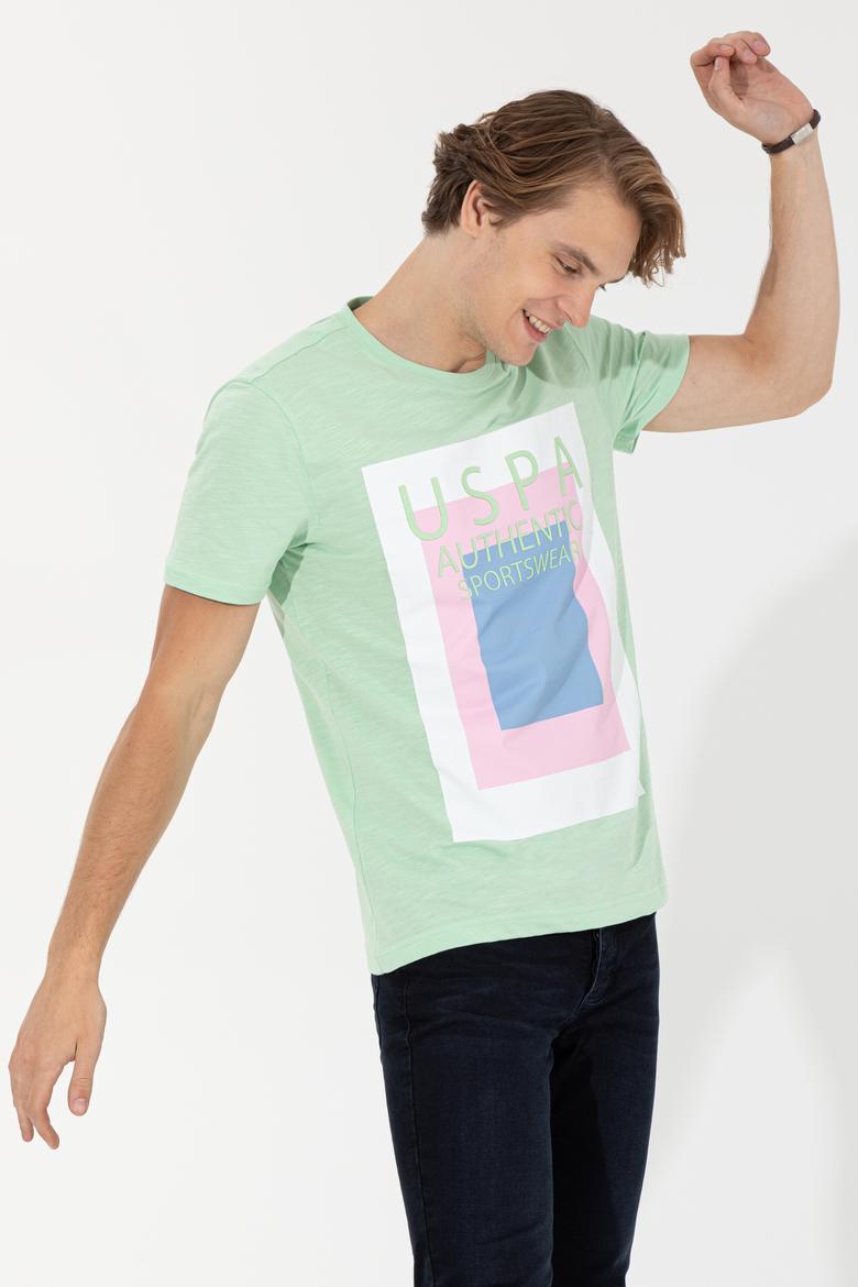 Erkek Mint Bisiklet Yaka Tişört - 50249160020