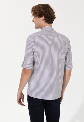 Erkek Gri Uzun Kollu Gömlek - 50254145017