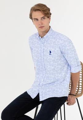 Erkek Açık Mavi Uzun Kollu Gömlek - 50248151012