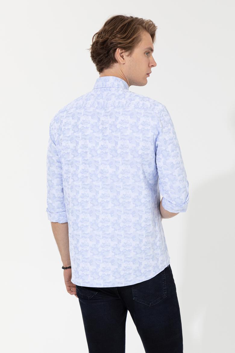 Erkek Açık Mavi Uzun Kollu Gömlek - 50248151012