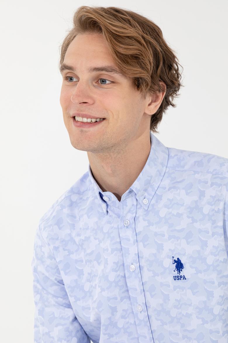 Erkek Açık Mavi Uzun Kollu Gömlek - 50248151012