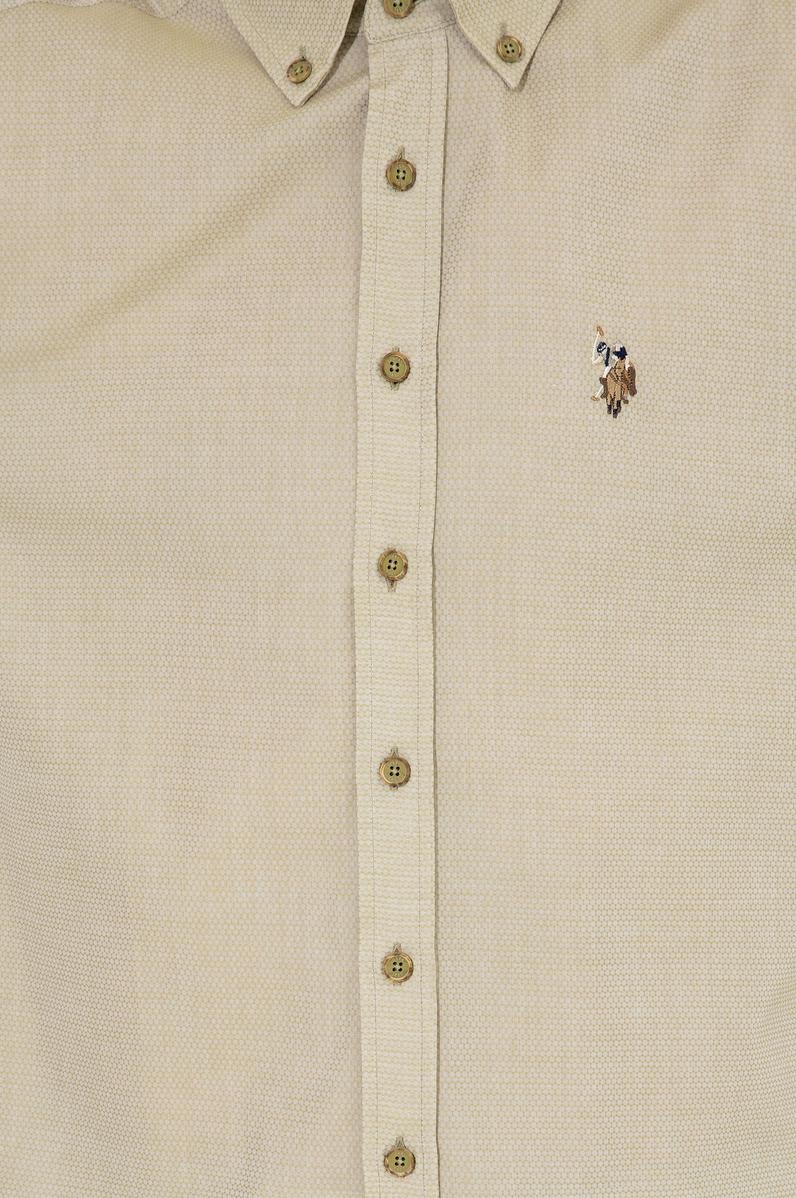 Erkek Koyu Haki Uzun Kollu Basic Gömlek