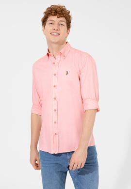 Erkek Somon Uzun Kollu Basic Gömlek - 50249487046