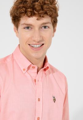 Erkek Somon Uzun Kollu Basic Gömlek - 50249487046