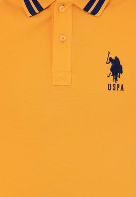 Erkek Koyu Sarı Polo Yaka Basic T-Shirt - 50249145100