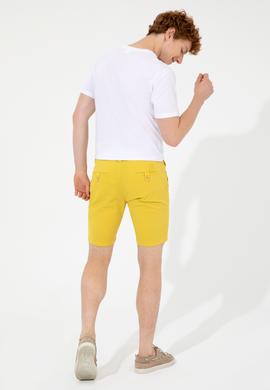 Erkek Safran Dokuma Şort - 50246116032