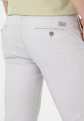 Erkek Açık Gri Kanvas Pantolon - 50246099031