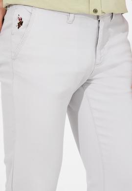 Erkek Açık Gri Kanvas Pantolon - 50246099031