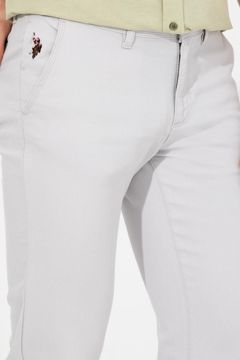 Erkek Açık Gri Kanvas Pantolon - 50246099031