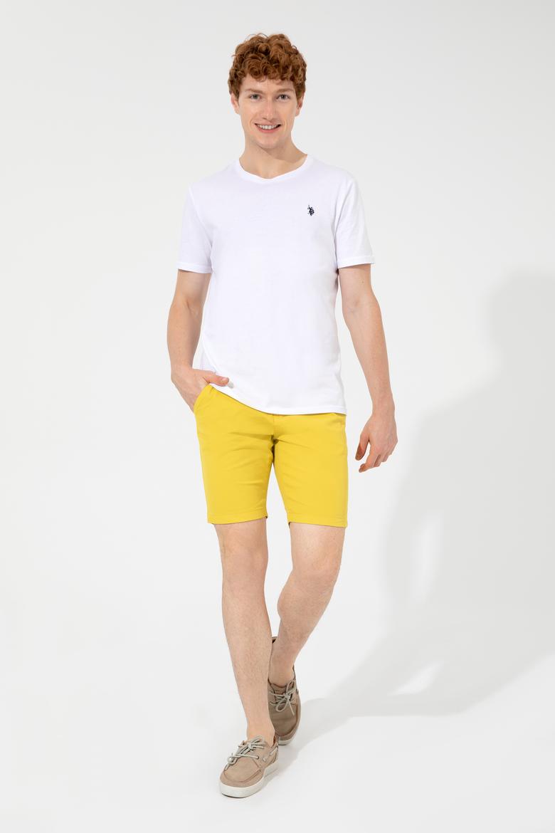 Erkek Safran Dokuma Şort