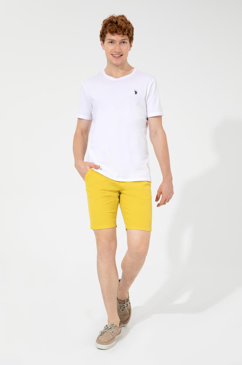 Erkek Safran Dokuma Şort