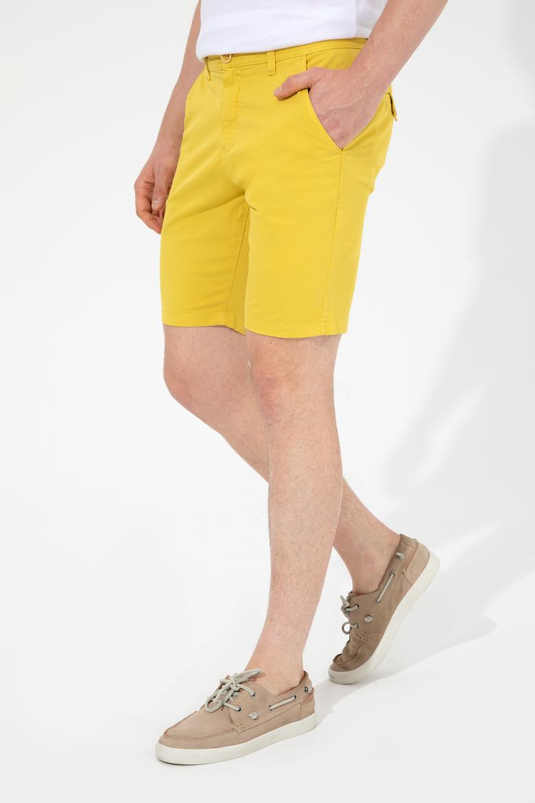 Erkek Safran Dokuma Şort - 50246116032