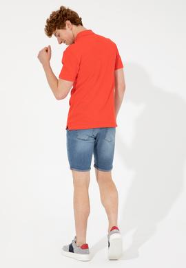 Erkek Açık Mavi Jean Şort - 50247269001