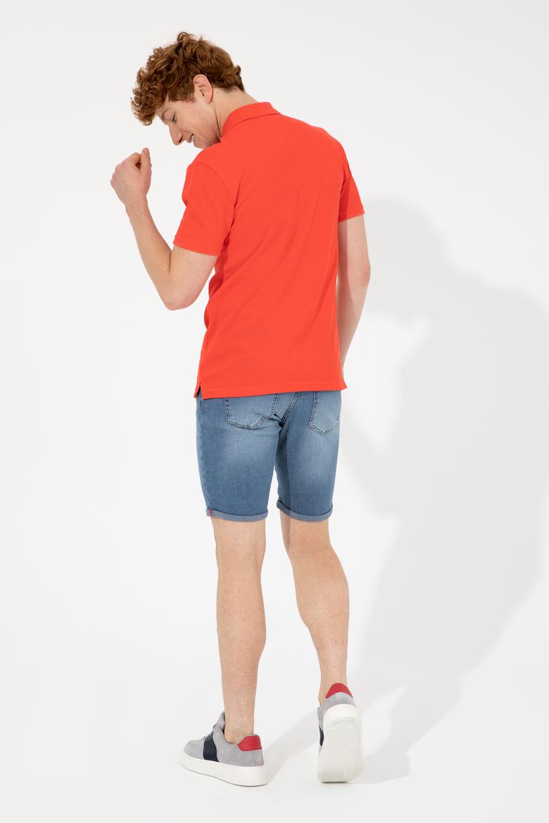 Erkek Açık Mavi Jean Şort - 50247269001