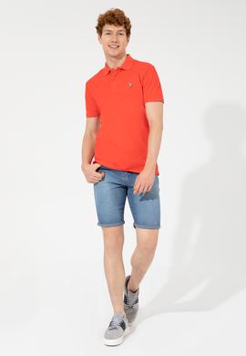 Erkek Açık Mavi Jean Şort - 50247269001