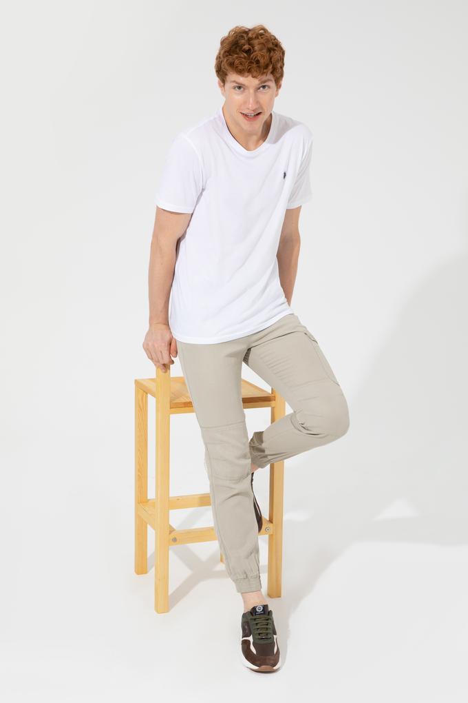 Erkek Haki Kanvas Pantolon