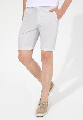Erkek Açık Gri Dokuma Şort - 50246101001