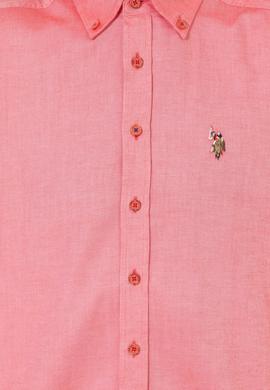 Erkek Kırmızı Uzun Kollu Basic Gömlek - 50249487108