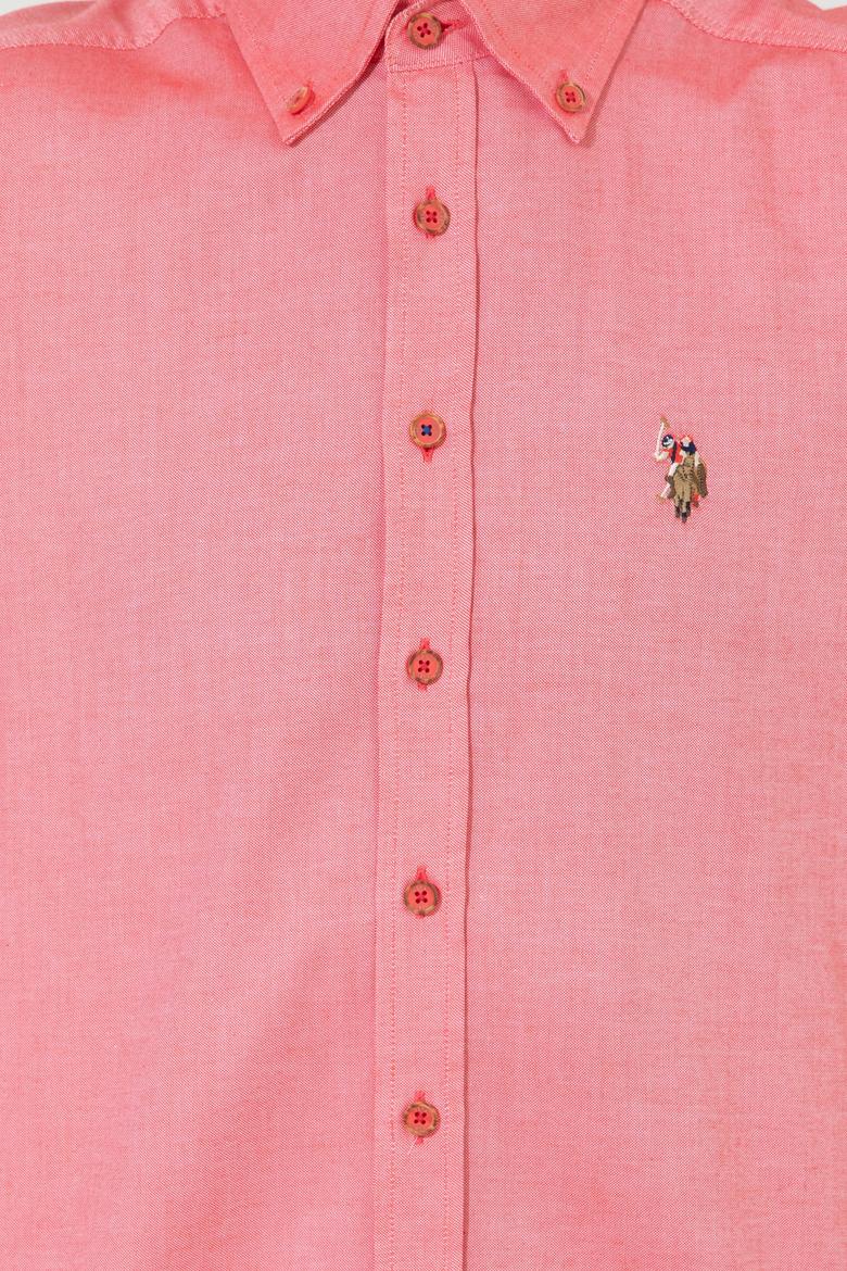 Erkek Kırmızı Uzun Kollu Basic Gömlek - 50249487108