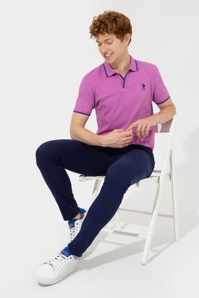 Erkek Slim Fit Lacivert Chinos