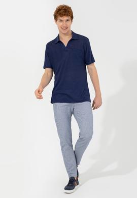 Erkek Mavi Kanvas Pantolon - 50246092014