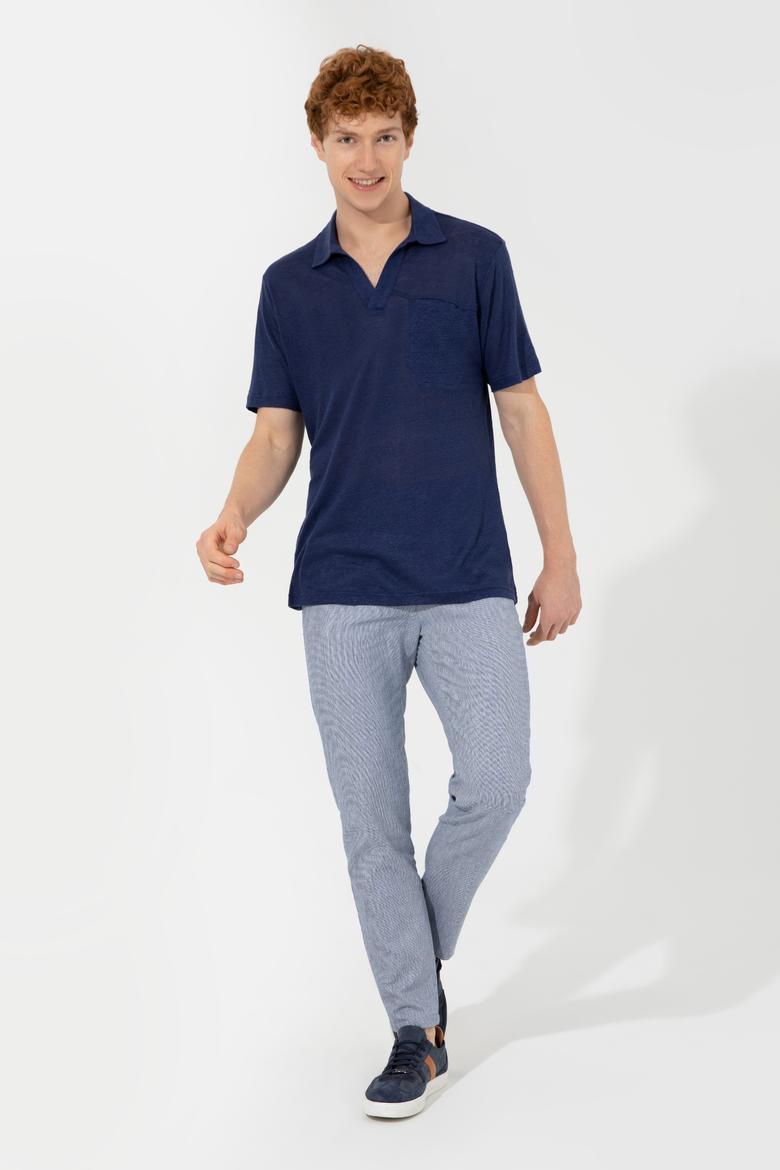 Erkek Mavi Kanvas Pantolon - 50246092014