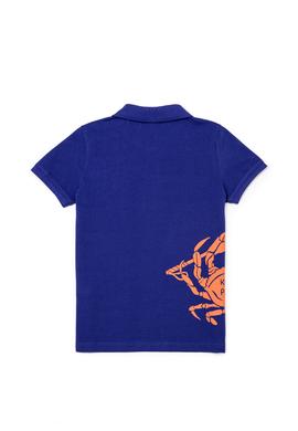 Erkek Çocuk Mavi Polo Yaka Tişört - 50249566018