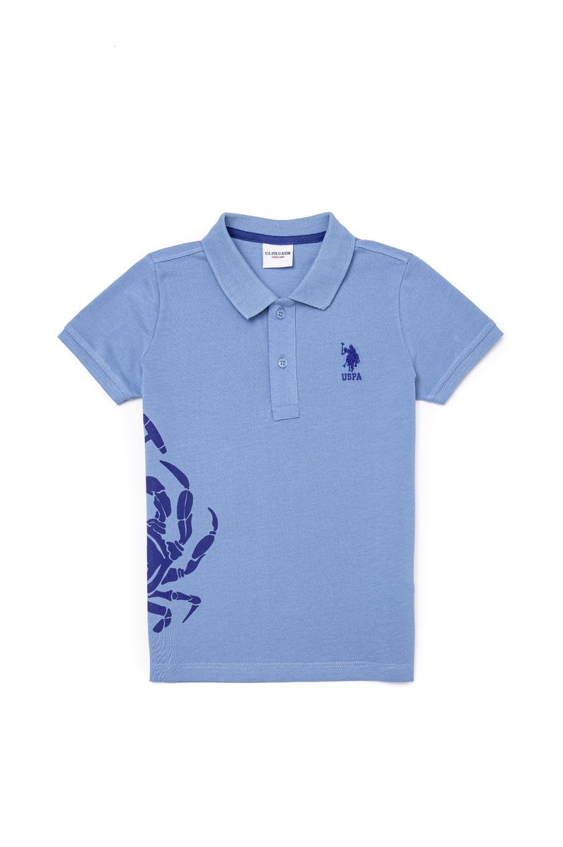 Erkek Çocuk Koyu Mavi Polo Yaka Tişört