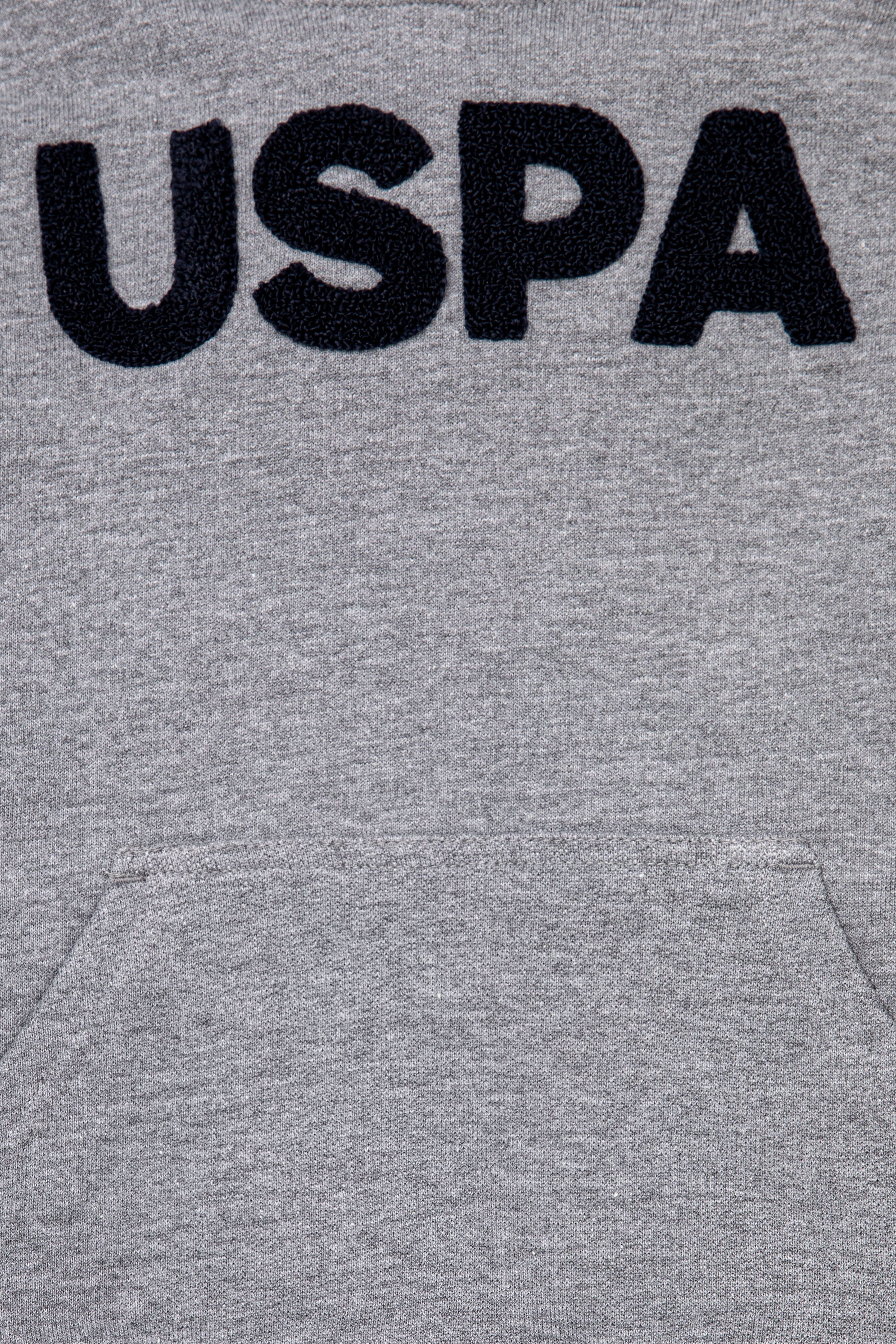 Erkek Çocuk Gri Melanj Basic Sweatshirt - Image 3