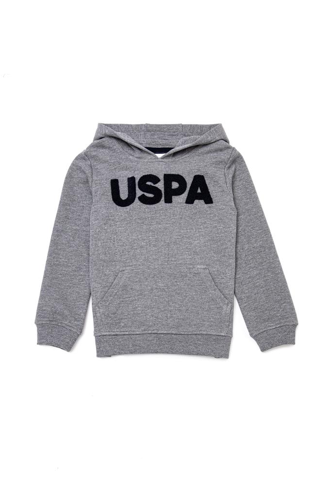 Erkek Çocuk Gri Melanj Basic Sweatshirt