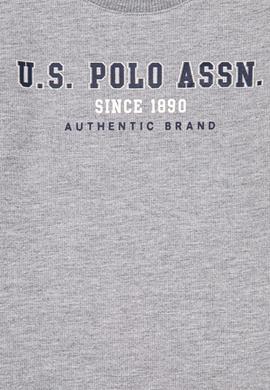 Çocuk Gri Melanj Bisiklet Yaka Sweatshirt - 50256860054