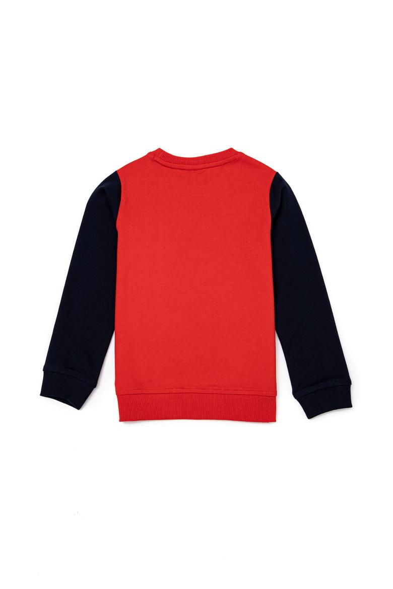 Çocuk Kırmızı Bisiklet Yaka Sweatshirt - 50256860021