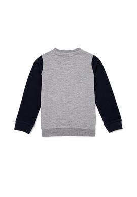 Çocuk Gri Melanj Bisiklet Yaka Sweatshirt - 50256860054