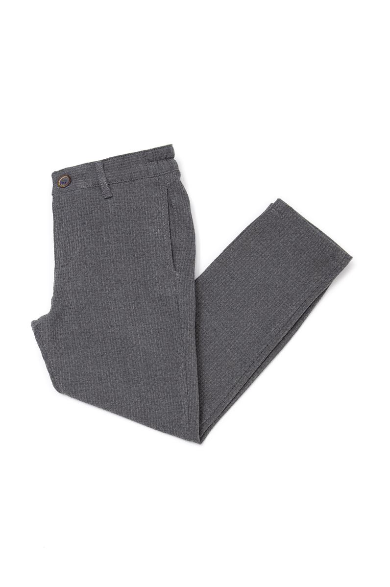 Erkek Çocuk Gri Kanvas Pantolon