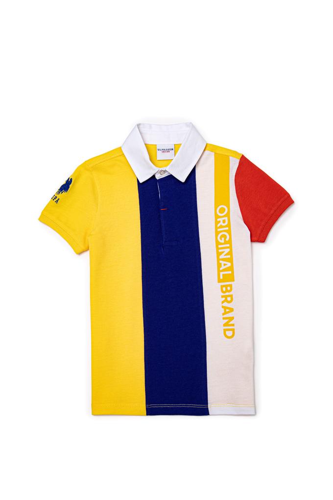 Erkek Çocuk Açık Sarı Polo Yaka Tişört