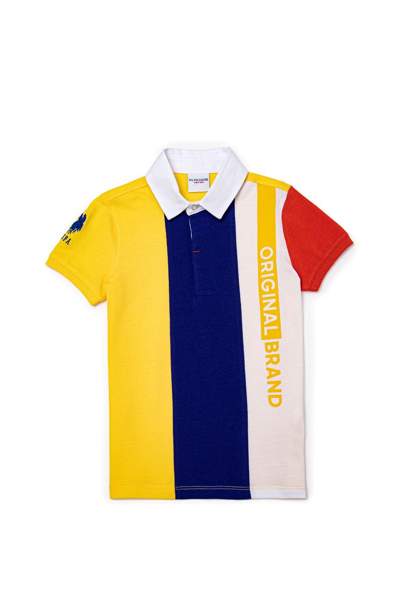 Erkek Çocuk Açık Sarı Polo Yaka Tişört