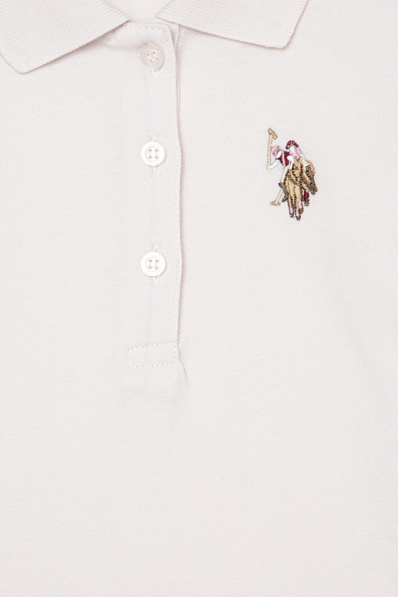 Çocuk Polo Yaka Ekru Basic Sweatshirt - 50261261005