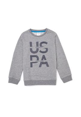 Çocuk Bisiklet Yaka Gri Melanj Sweatshirt - 50256852041