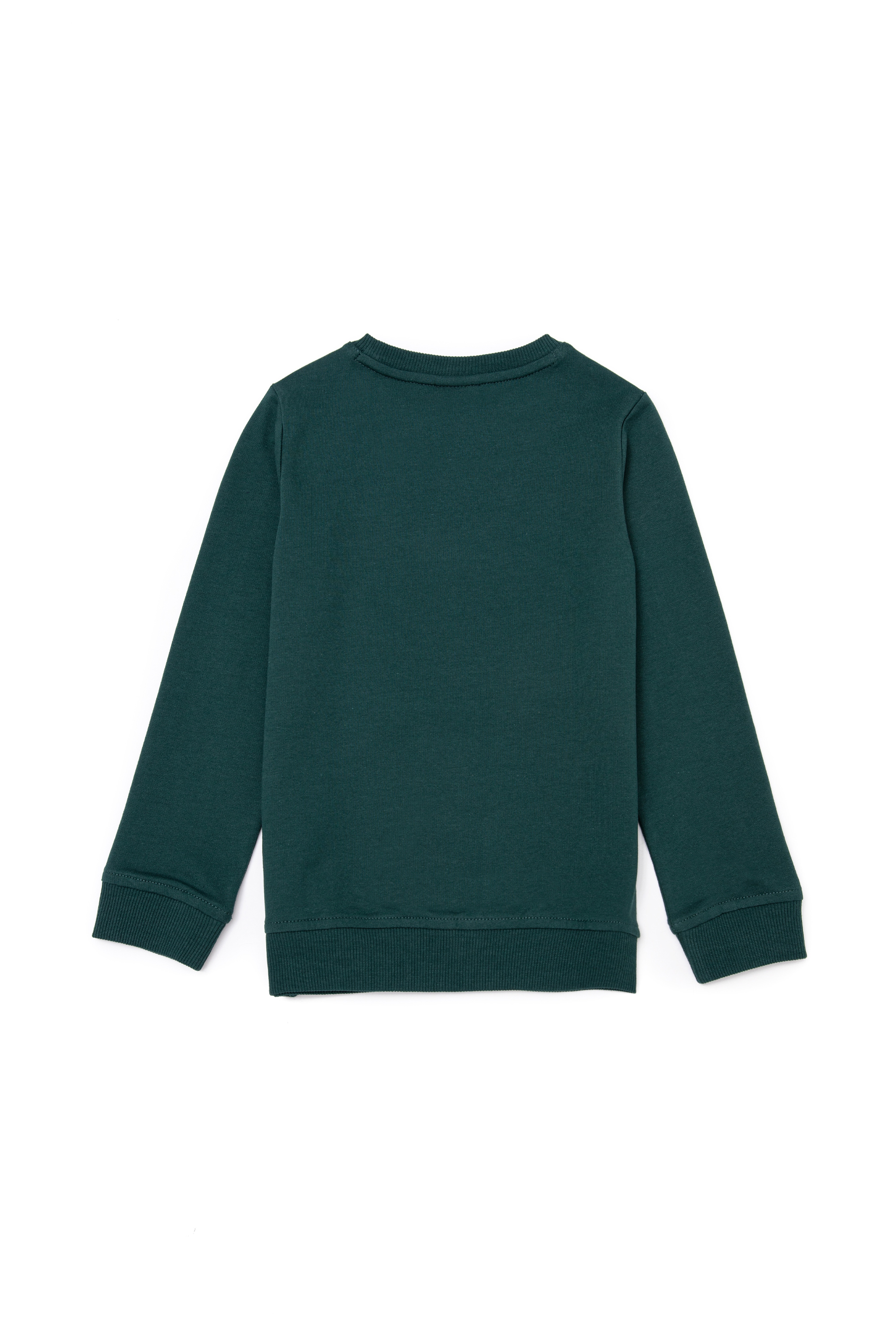 Çocuk Bisiklet Yaka Yeşil Sweatshirt