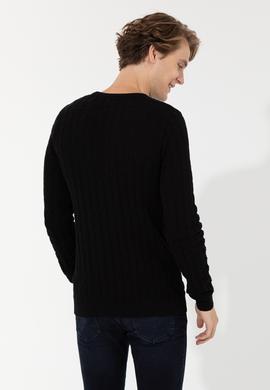 Erkek Siyah Basic Kazak - 50251876072