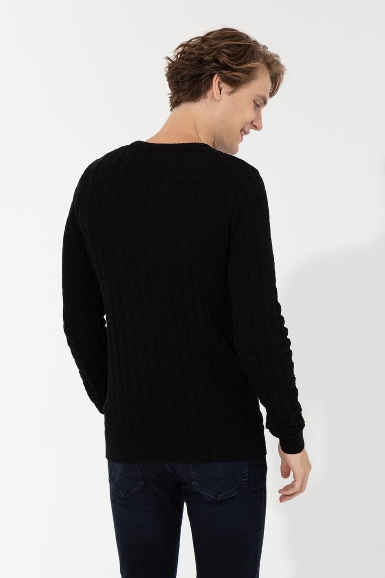 Erkek Siyah Basic Kazak - 50251876072