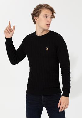 Erkek Siyah Basic Kazak - 50251876072