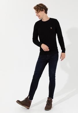 Erkek Siyah Basic Kazak - 50251876072