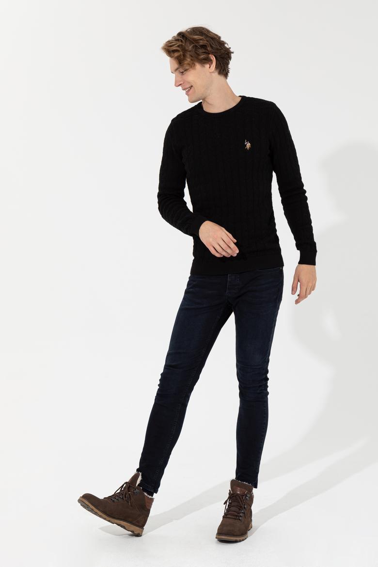 Erkek Siyah Basic Kazak - 50251876072